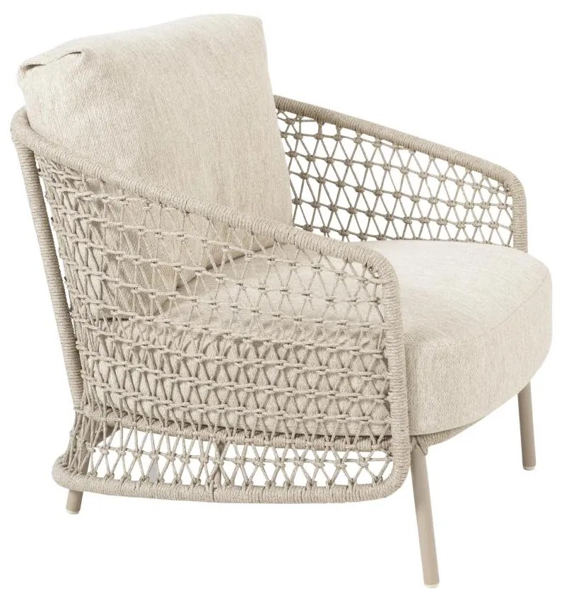 4 Seasons Outdoor Puccini loungestoel SALE Loungestoel beige weerbestendig