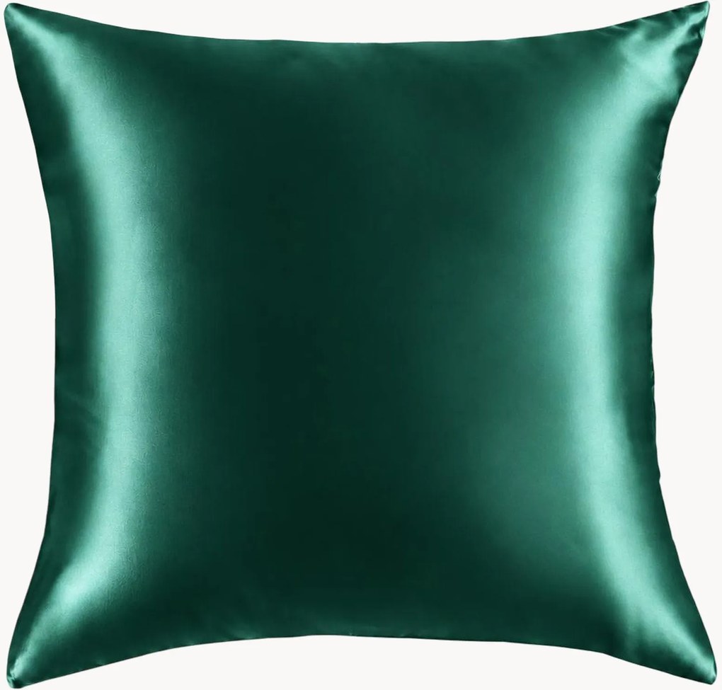 Kussenhoes Emerald Green van 6A premium moerbeizijde satijn, 22 momme