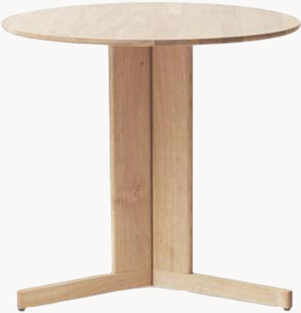 Ronde bistrotafel Trefoil van eikenhout