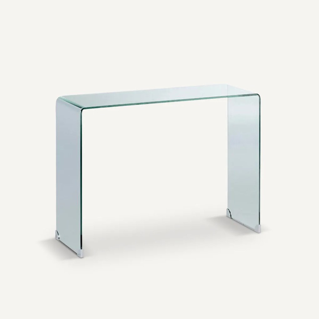 Console in gehard glas Cristalline