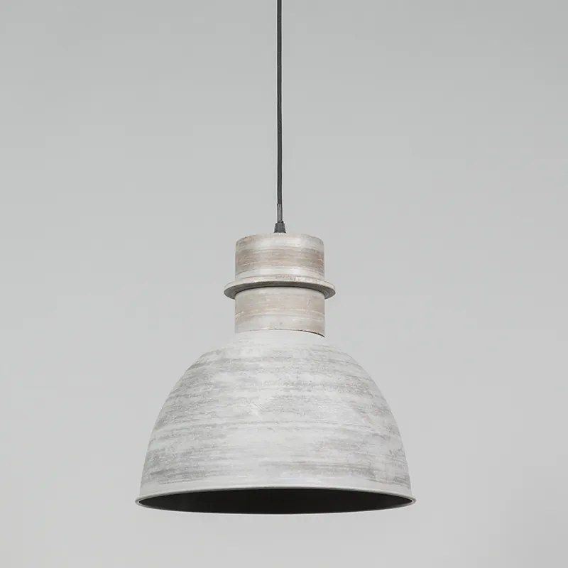 Set van 3 landelijke hanglampen grijs - Dory