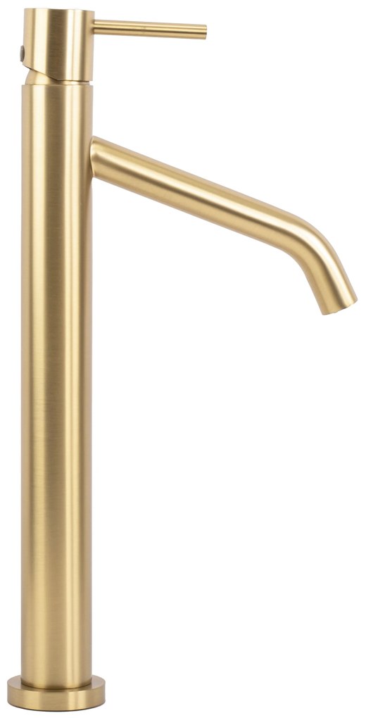 Wastafelkraan Rea Level Gold Brush High