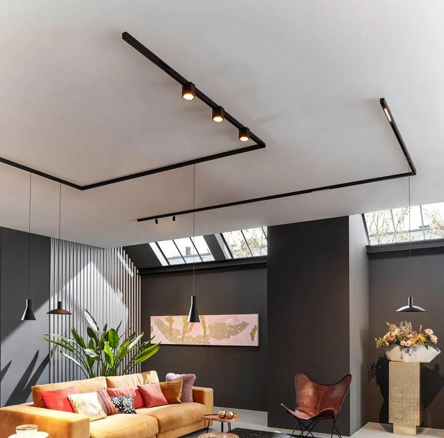 Wever&Ducre - Railverlichting Hexo Zwart / Wit / Wit Modern