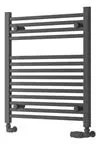 Eastbrook Biava multirail handdoekradiator 60x70cm 438W antraciet