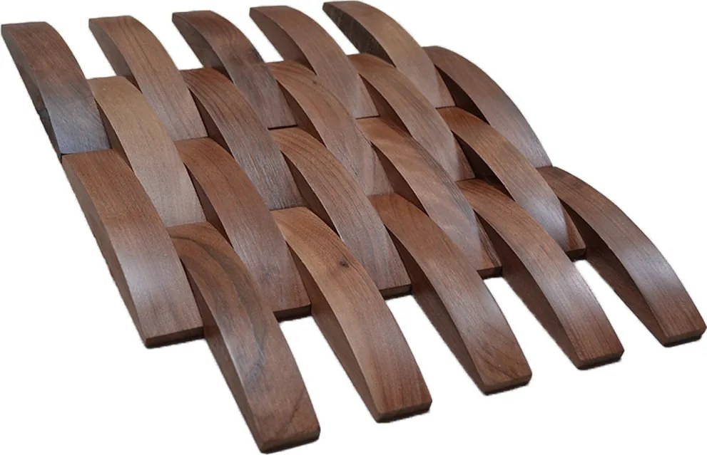 3D Houten Wandpaneel | Walnoot Deep Dusk | 30×30 cm | Wanddecoratie