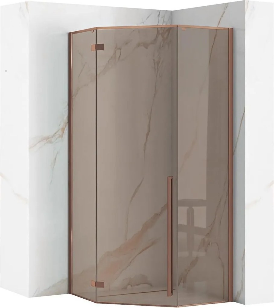 Rea Diamond COPPER BRUSH 90x90 Douchecabine