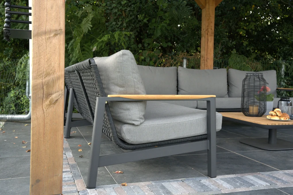 Hoek loungeset 6 personen Aluminium/Rope Grijs Coco Ralph/Riviera