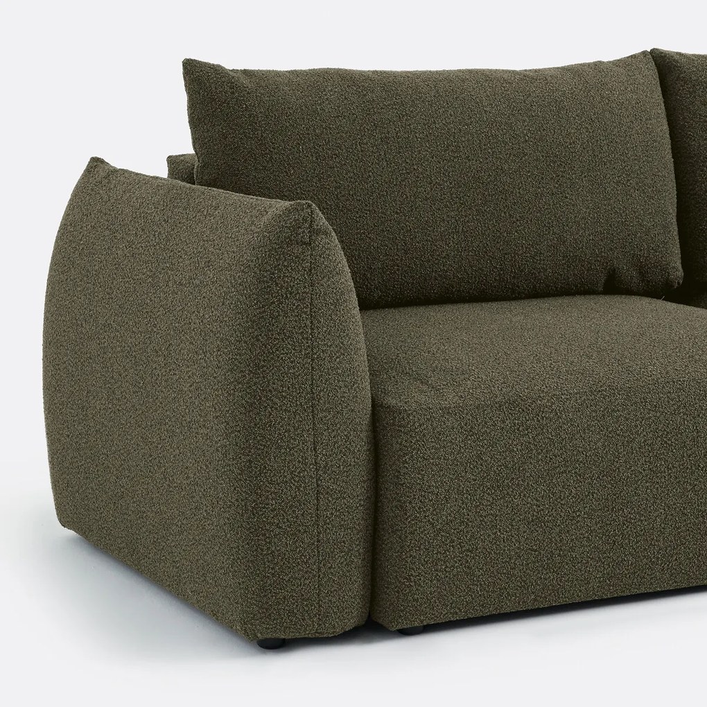 3-zits slaapbank, fijne badstof, Edith