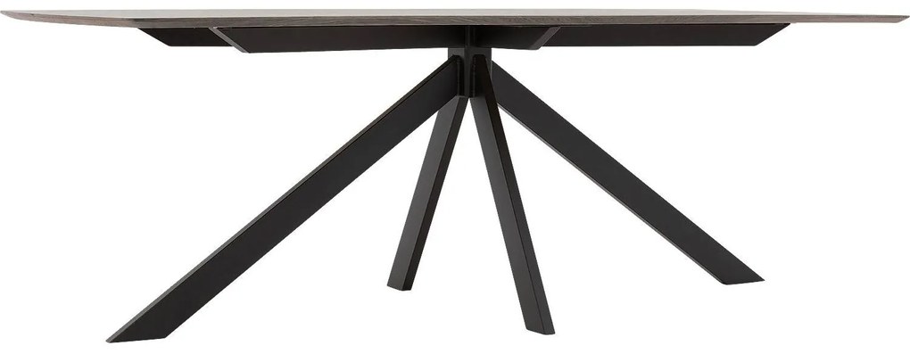 Goossens Excellent Eettafel Uniek, Semi rechthoekig 220 x 100 cm