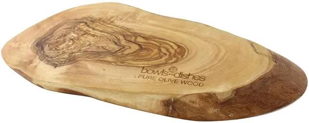 Pure Olive Wood Tapasplank 25-30 cm