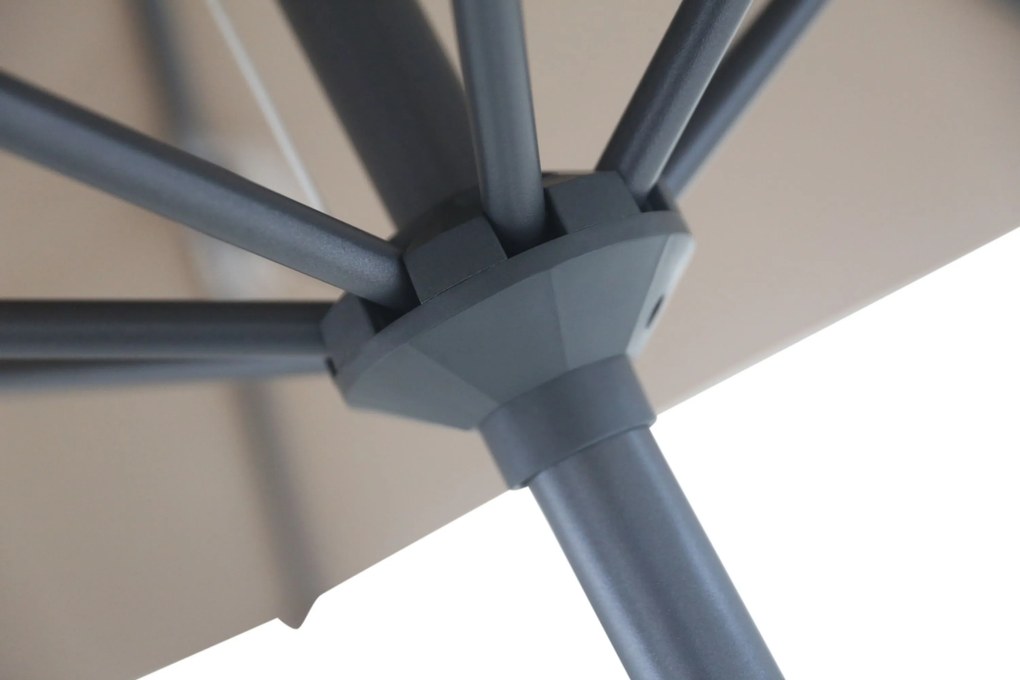 Camello Valerio Stokparasol .m (excl. Voet) Aluminium Taupe
