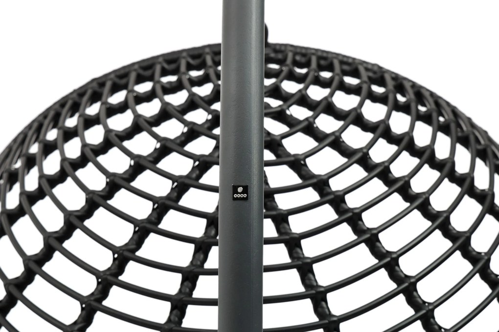 Coco Dream Hangstoel Wicker Grijs