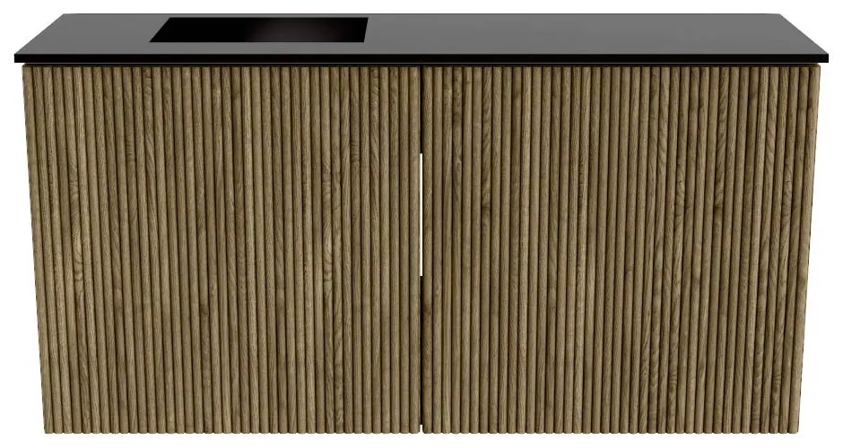 Mondiaz Joya 80cm toiletmeubel dusk met wastafel faye links zonder kraangat urban