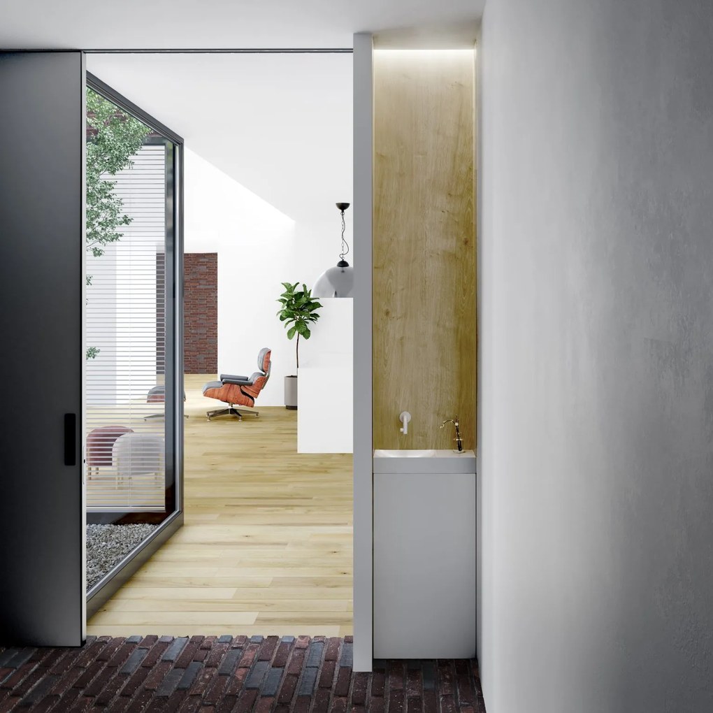 Clou Kaldur inbouw fonteinkraan 7.5cm wit mat