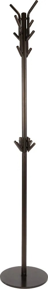 Bronzen Staande Kapstok Met 12 Haken