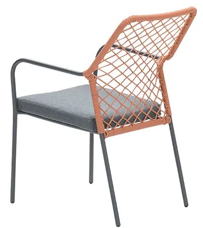 Garden Impressions Ross tuinset 3-delig koper - Mina tuintafel 90x90 cm