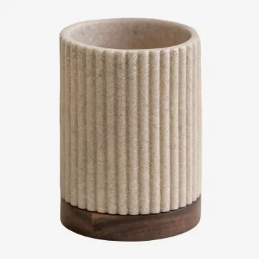 Wassila Tandenborstelhouder Van Polyresin Naakt Beige - Sklum