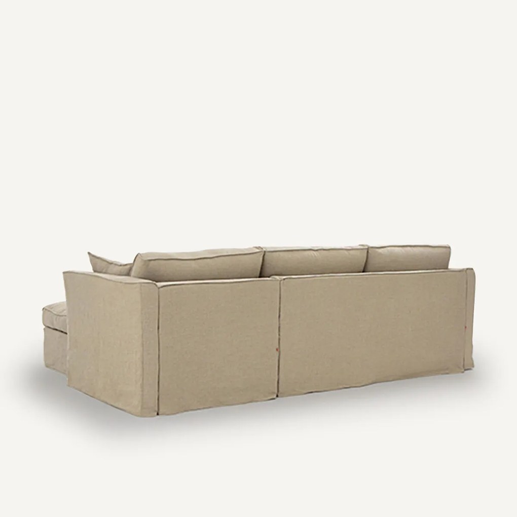 Omvormbare hoekbank. stevig stonewashed linnen, Camille