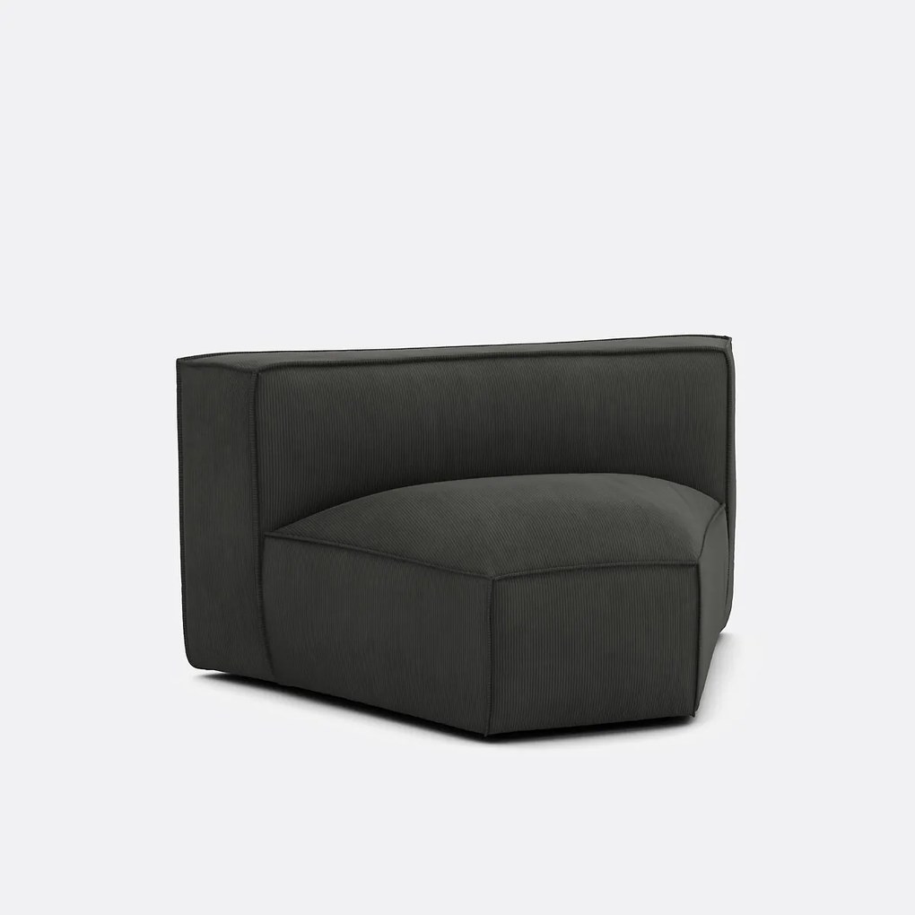 Modulaire open hoek, ribfluweel Seven