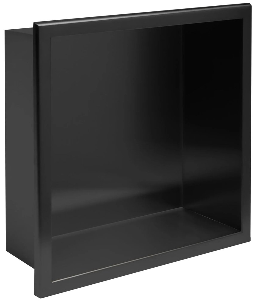bathroom shelf 30x30 matte black