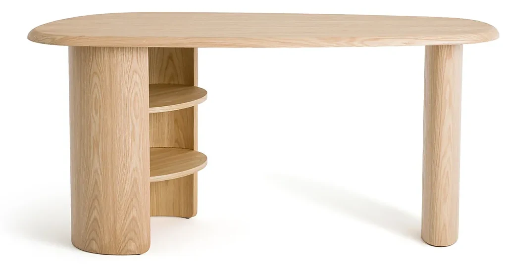 Bureau met organisch tafelblad in eik, Smith