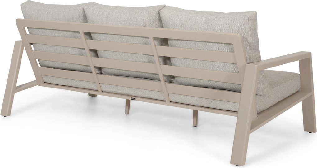 Stoel en Bank Loungeset 5 personen Aluminium Zand/Beige Lifestyle Garden Furniture Melone