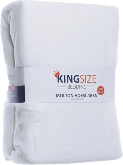 1+1 Gratis - Kingsize Molton Hoeslakens Kingsize Bedding 180 x 200 cm - Ga naar Dekbed-Discounter.nl & Profiteer Nu