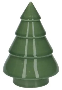 Kerstboompje, porselein, groen, klein