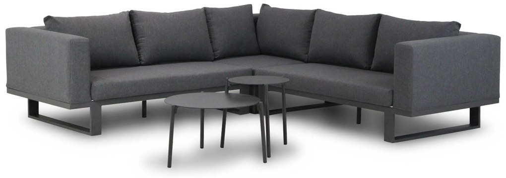 Hoek loungeset 5 personen Aluminium/Outdoor textiel Grijs  Lifestyle Garden Furniture Club/Pacific