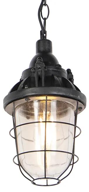 Industriële hanglamp zwart - Cabin Industriele / Industrie / Industrial E27 rond Binnenverlichting Steen / Beton Lamp