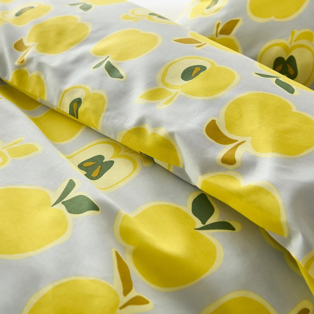 Bedset 50% gerecycled katoen vierkant kussensloop Pommes