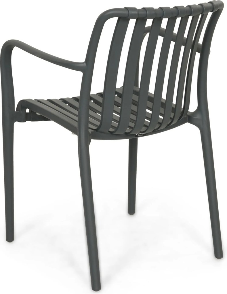 Tuinset 4 personen 150 cm Kunststof Grijs Domani Furniture Alba/Creta