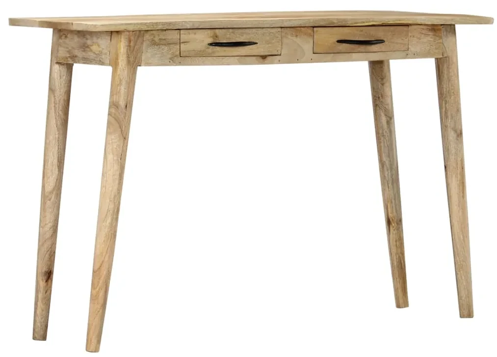 vidaXL Wandtafel 115x40x75 cm massief ruw mangohout