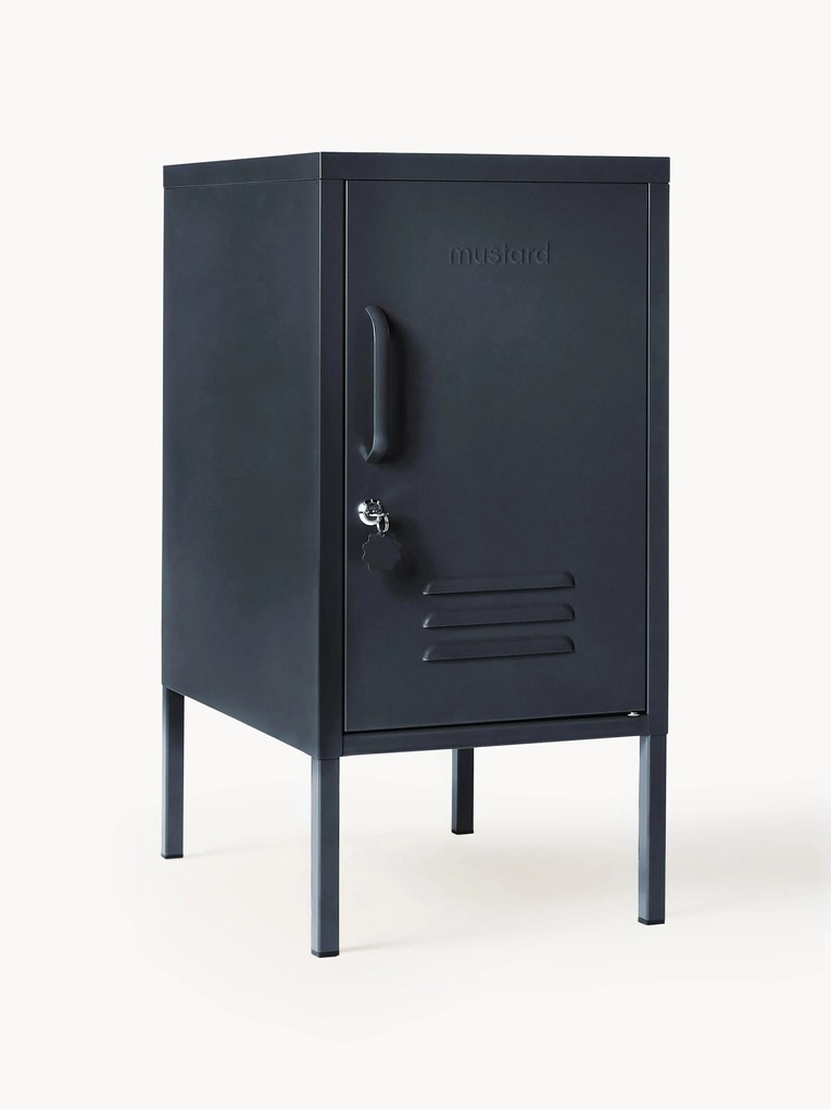 Metalen nachtkastje The Shorty, links- of rechtsdraaiend