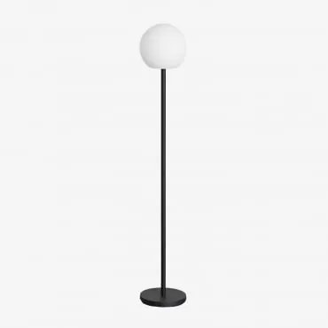 Kiemery Draadloze Ijzeren Led Vloerlamp Zwart - Sklum
