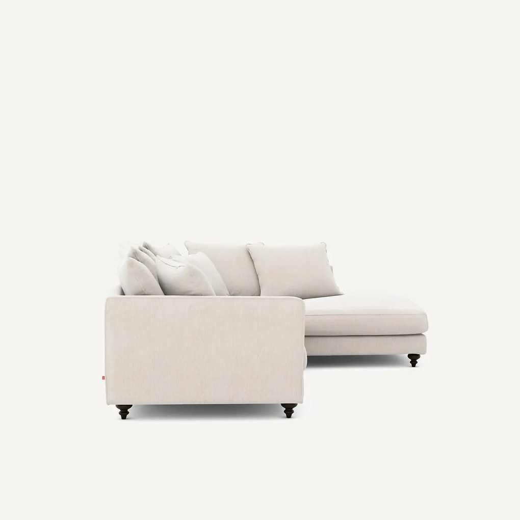 Hoekslaapbank in chenille fluweel, Lazare