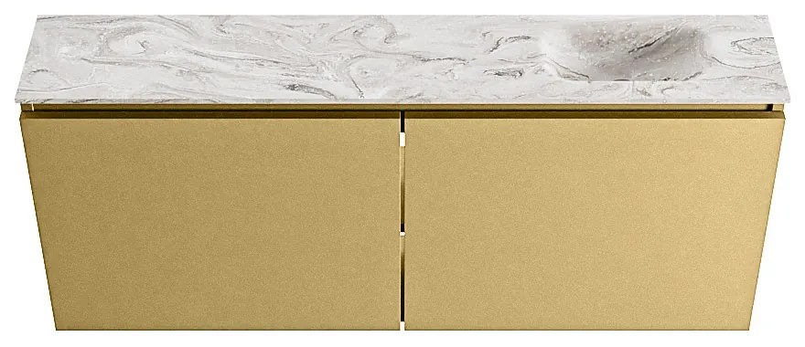 Mondiaz Ture DLux toiletmeubel 120cm oro met wastafel glace rechts zonder kraangat