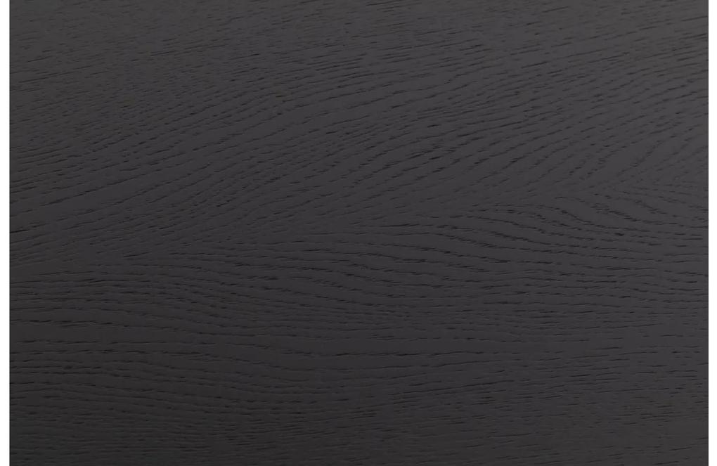 Goossens Salontafel Bo rond, hout eiken zwart, modern design, 60 x 33 x 60 cm