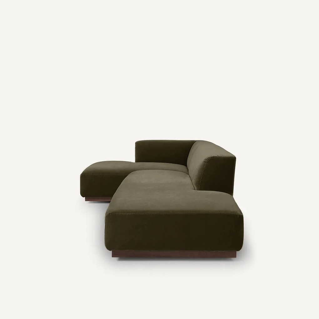 Linker hoekbank XL fluweel, Jacopo