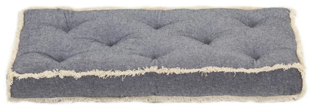 vidaXL Bankkussen pallet 73x40x7 cm blauw