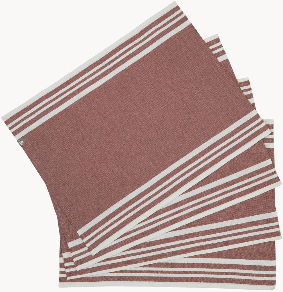 Handgemaakte placemats Mahdia, 4-delig