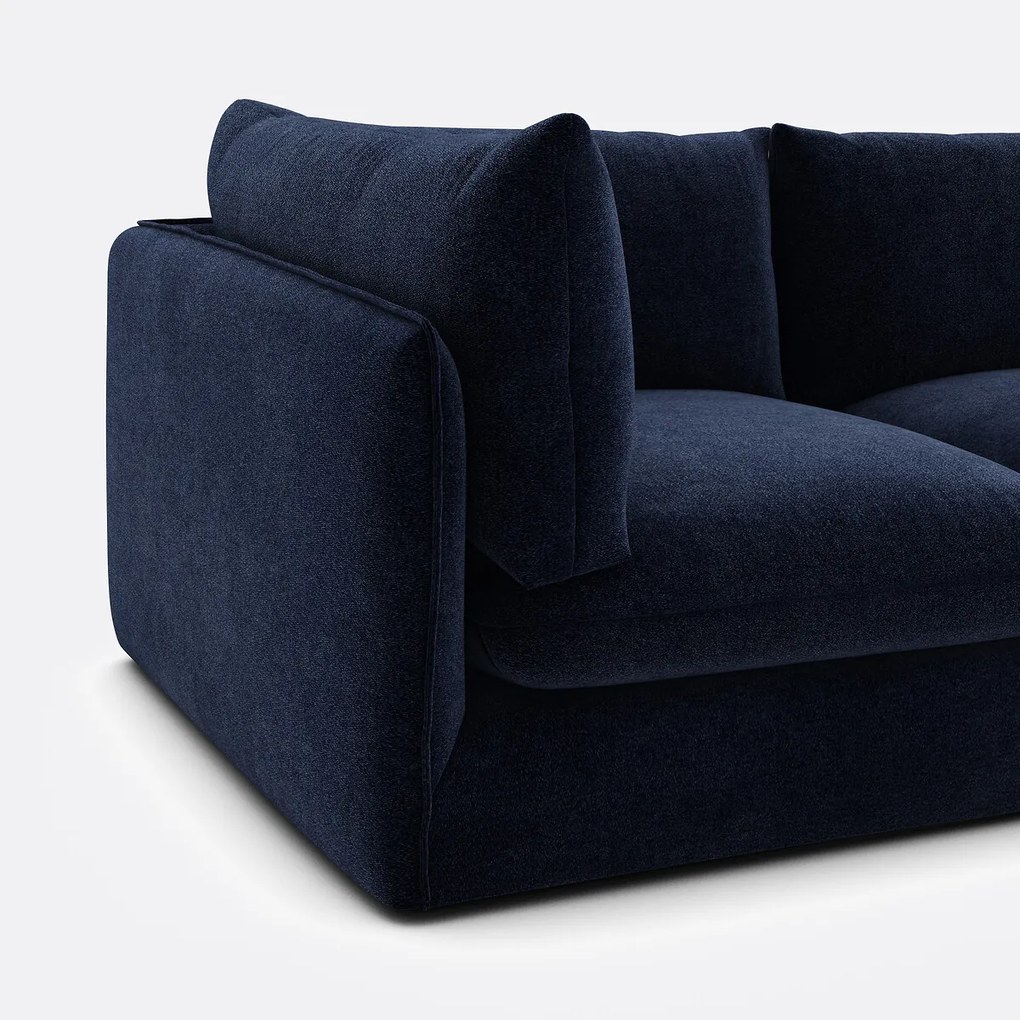 Modulaire 3-zitsbank in gemêleerd polyester, Malo