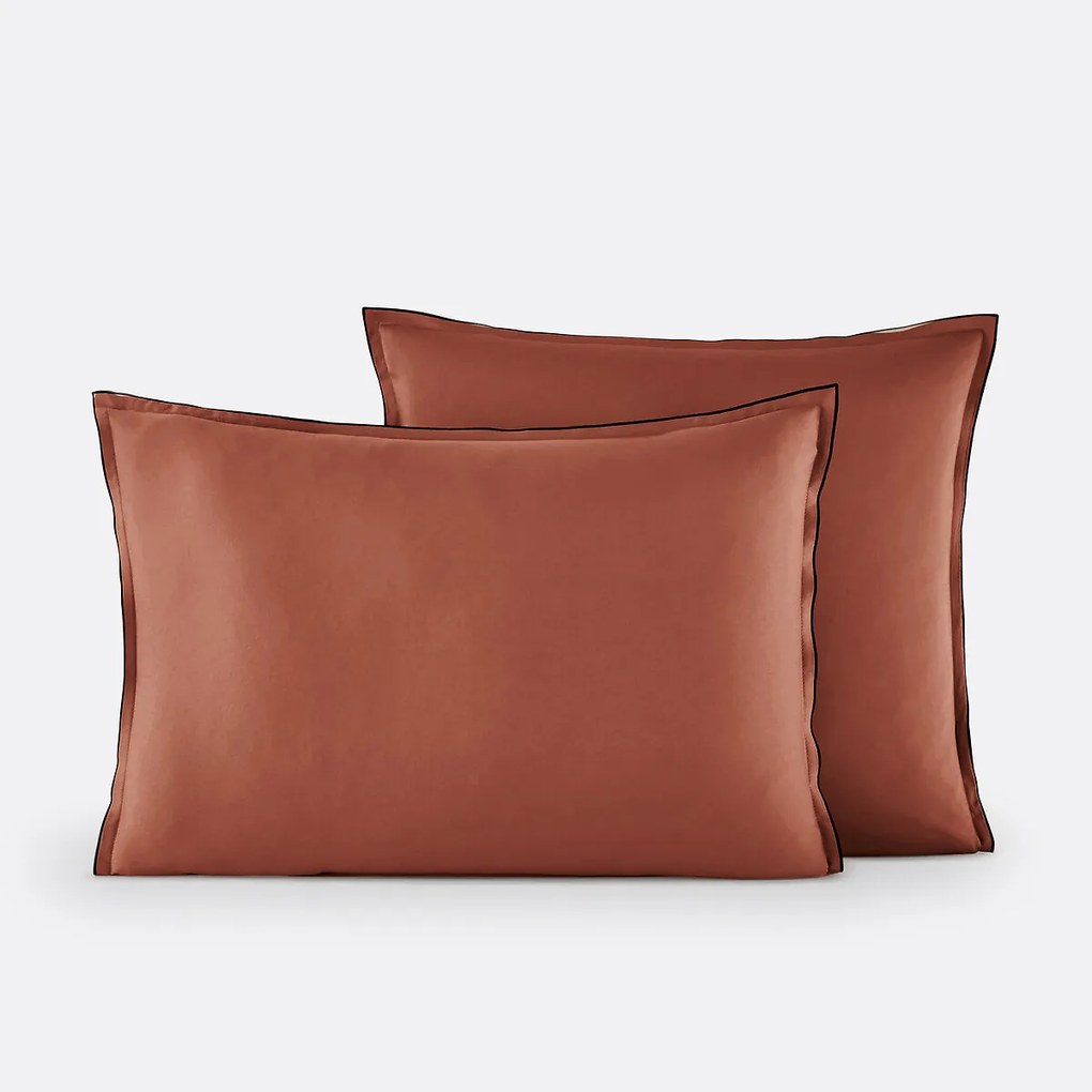 Kussensloop in gewassen katoensatijn van 118 draden, Victor uni