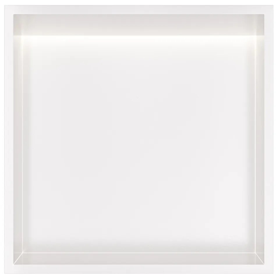 Hotbath &More inbouwnis met verlichting 30x30x10cm wit mat