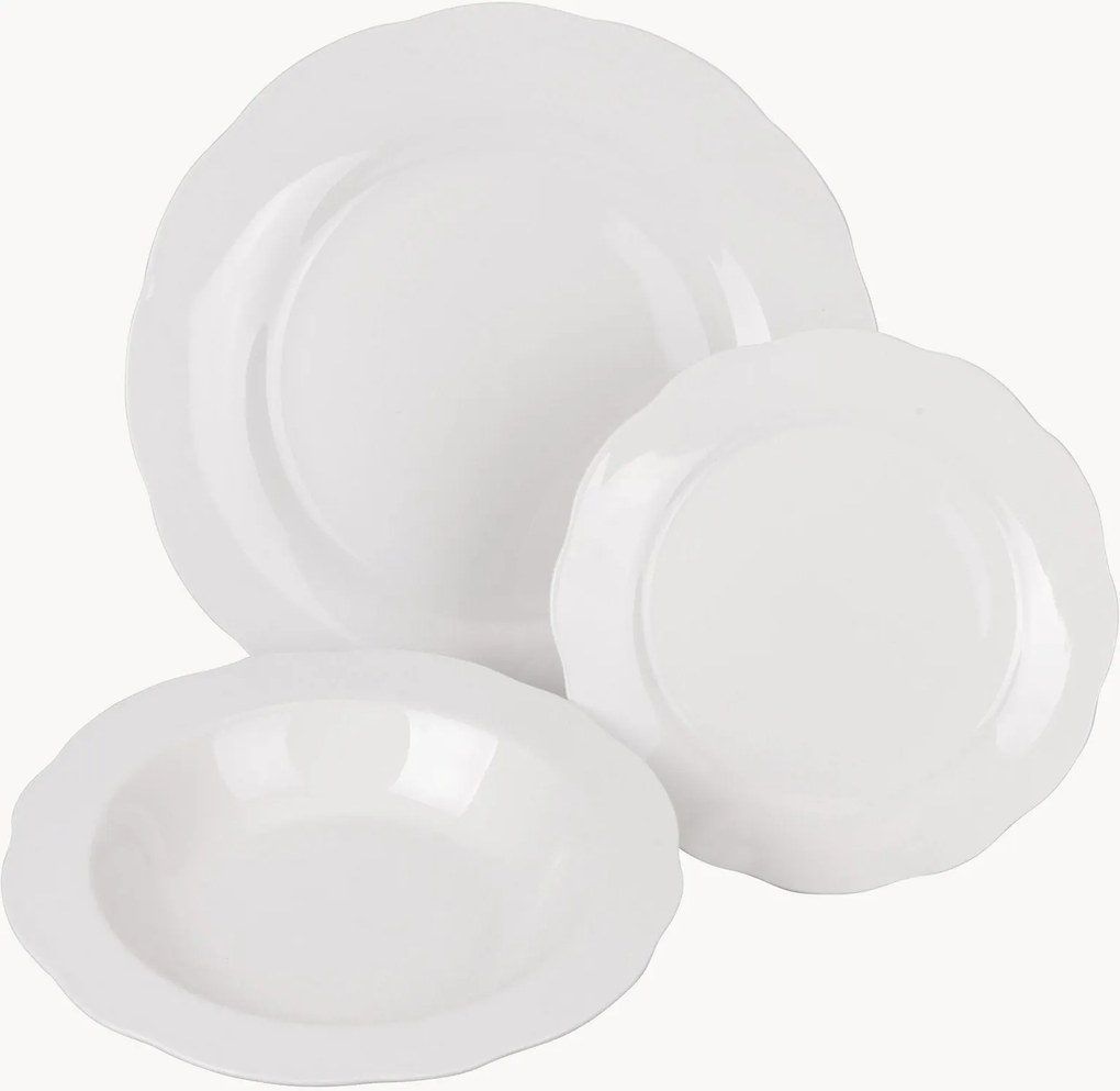 Porseleinen servies Orleans, 6 personen, 18-delig