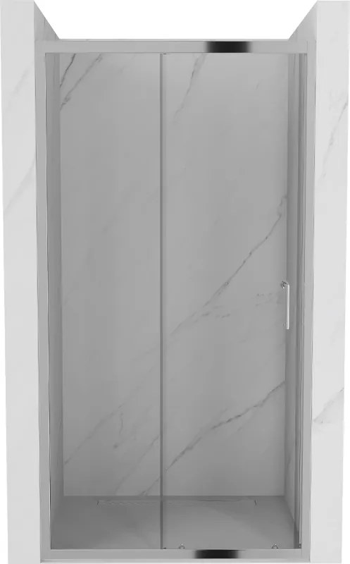 Mexen Apia schuifbare douchedeur 115 cm, transparant, chroom - 845-115-000-01-00