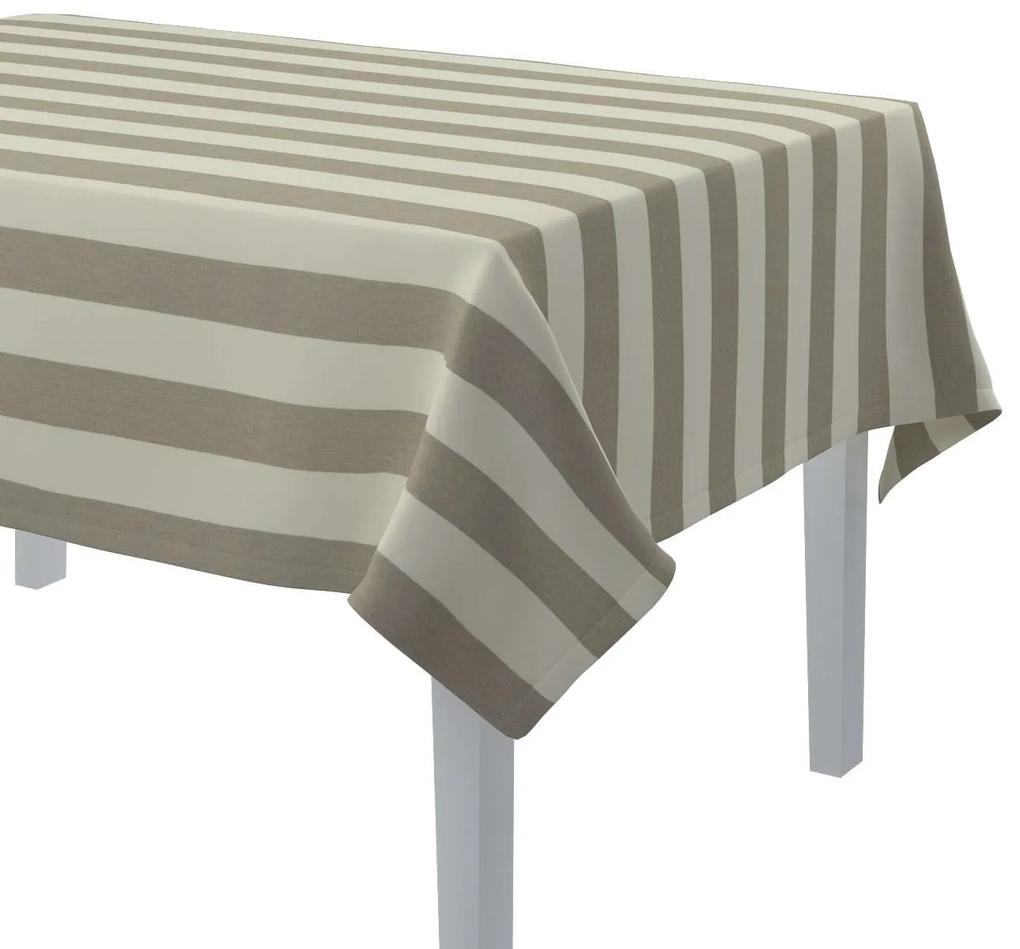 Dekoria Rechthoekig tafelkleed collectie Quadro beige-wit 130 × 130 cm