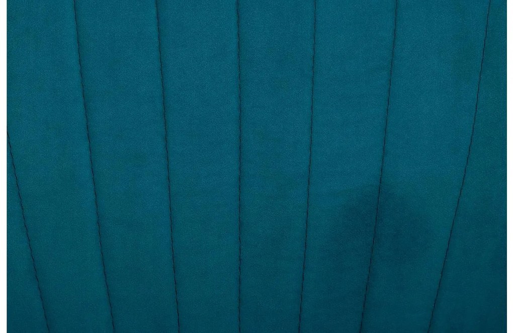 Goossens Eetkamerstoel Rob blauw velvet stof met armleuning, urban industrieel