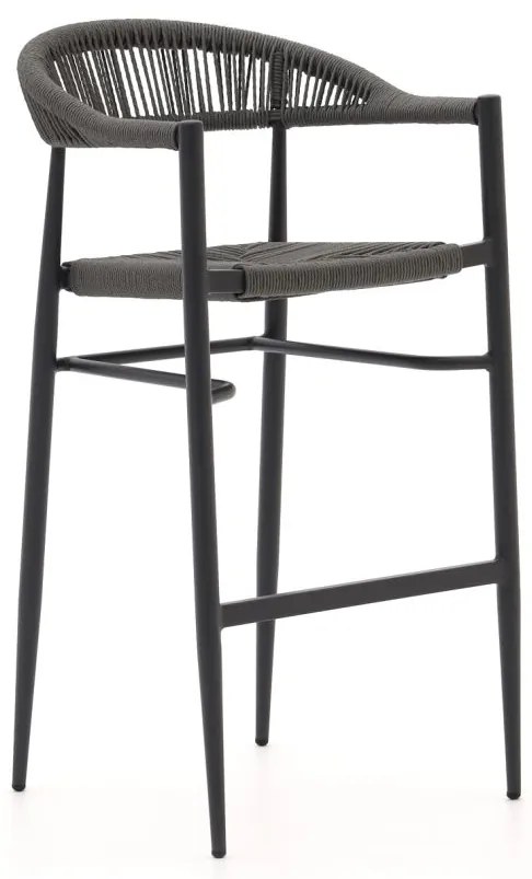 Barkruk tuin | Manifesto  Belpasso | Rope (touw) | Grijs | Tuinstoel | Stapelbaar | Kees Smit Tuinmeubelen