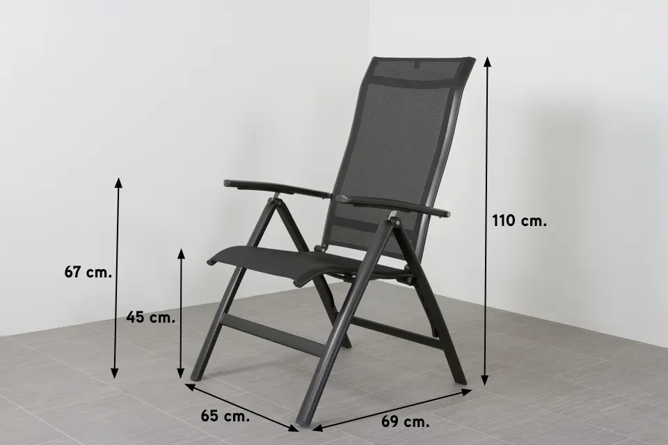 Kettler Edge/Legato 220 cm. tuinset - 7-delig verstelbaar
